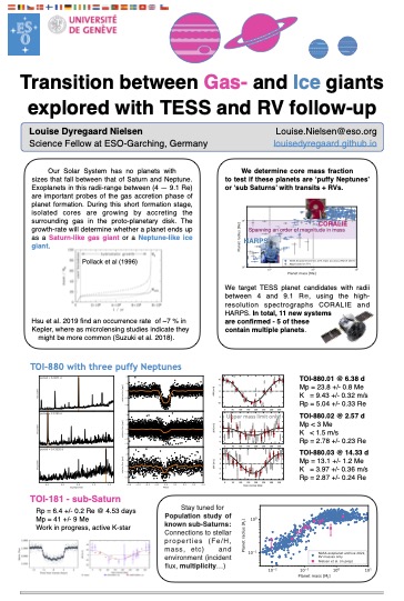 EPRV 5 poster, transition between Ice- and Gas giants